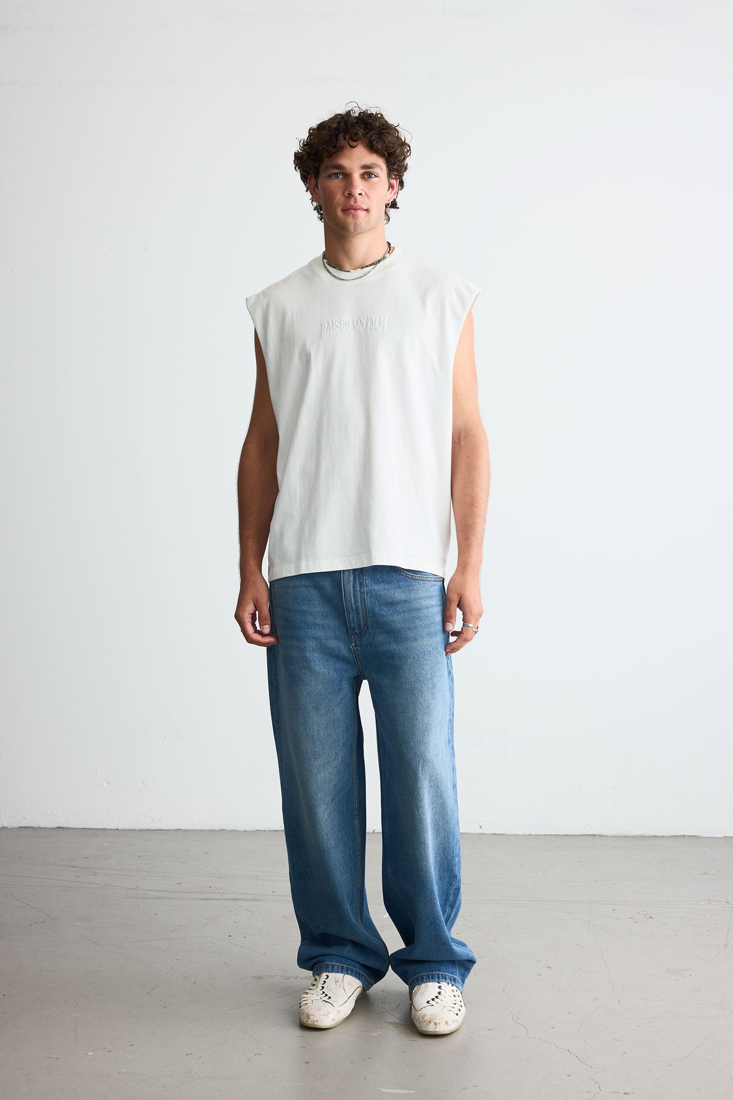 Straight Denim Medium Blue Wash – Relaxed Taper | Raised on Film