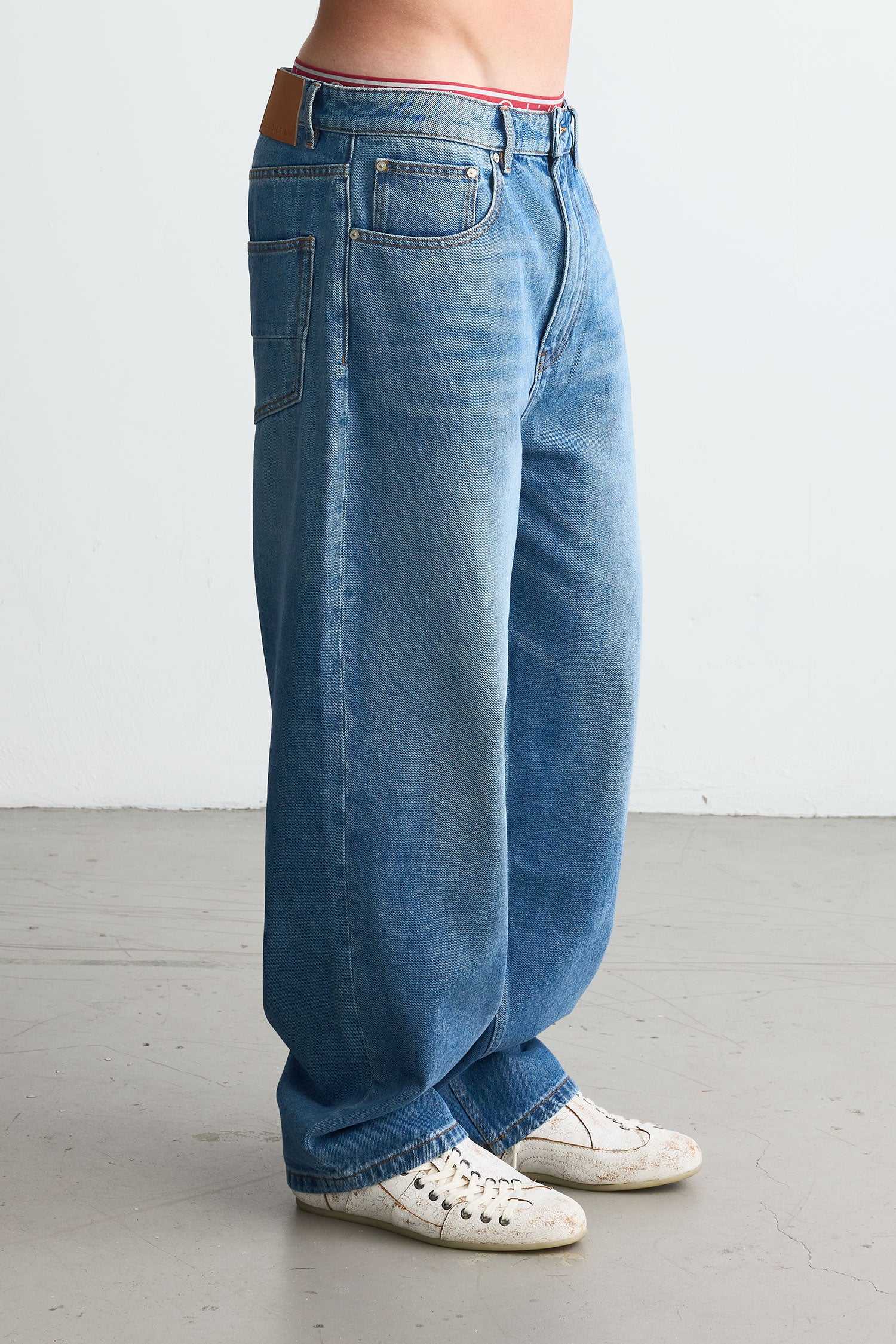 Straight Denim Medium Blue Wash