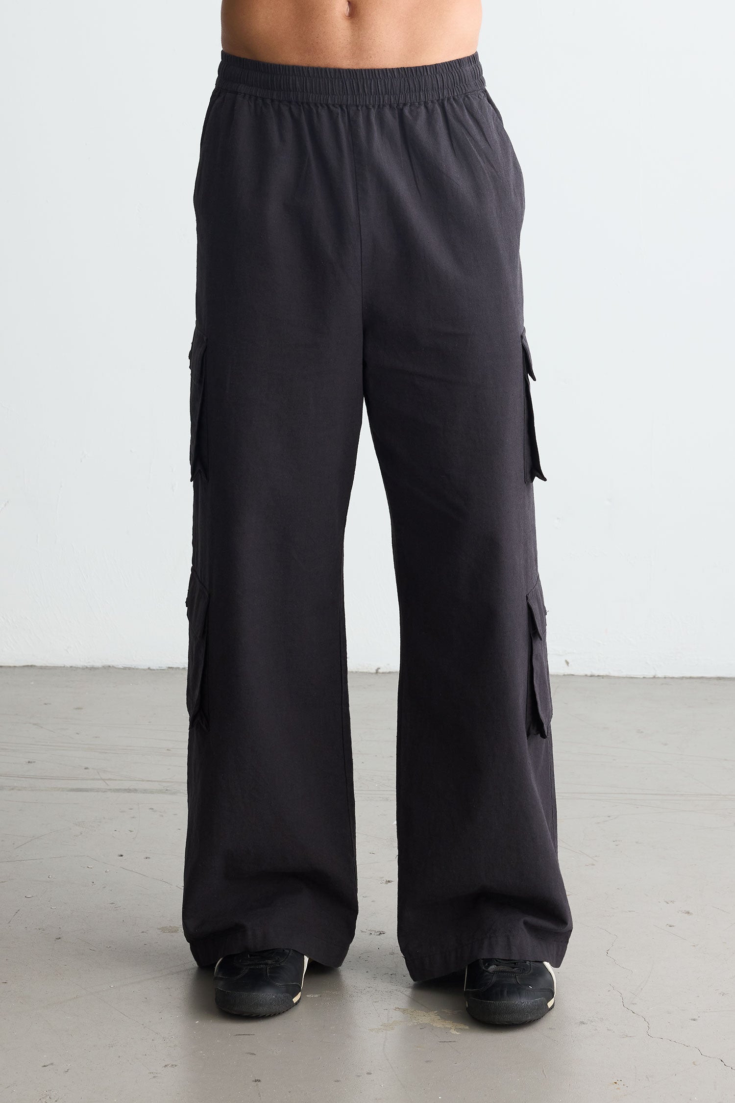 Summer Cargo Pants Black