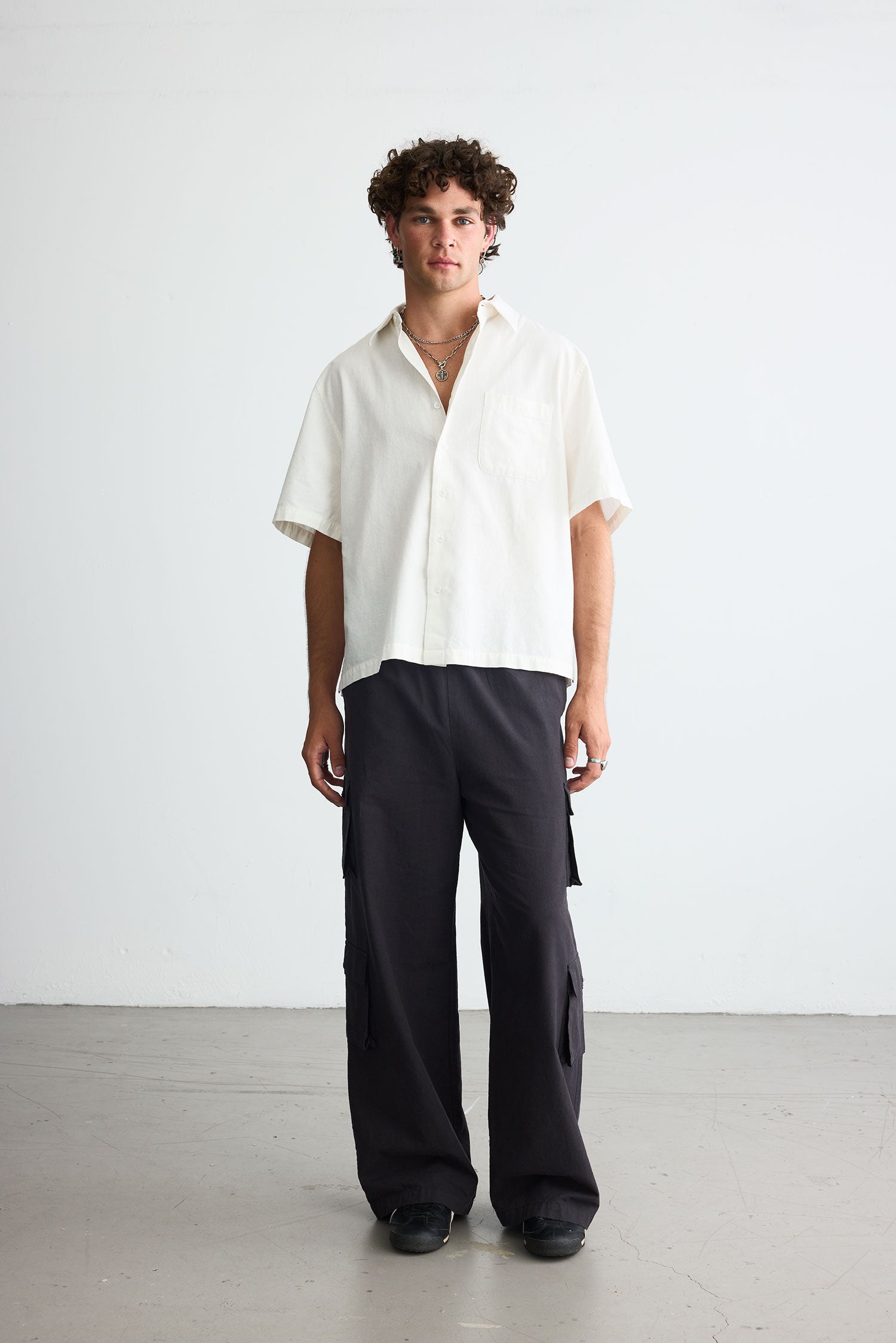Summer Cargo Pants Black