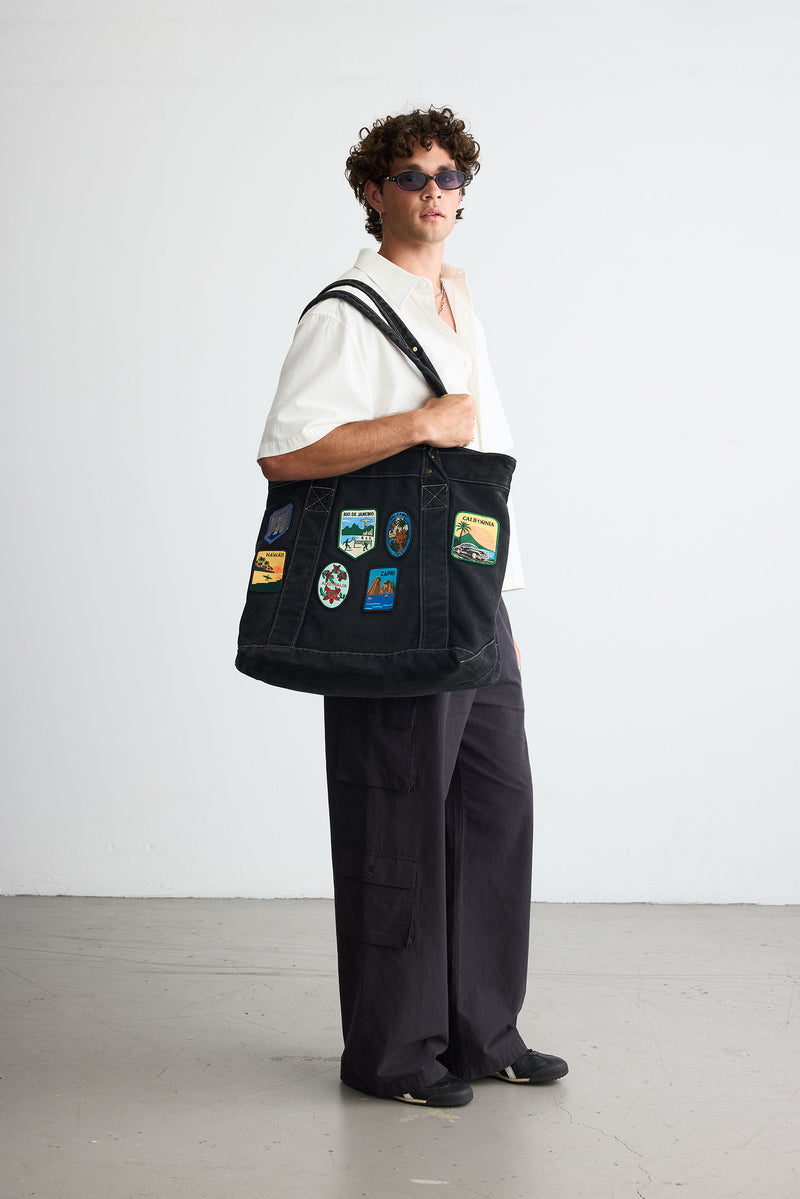 Traveller Tote - Faded Black
