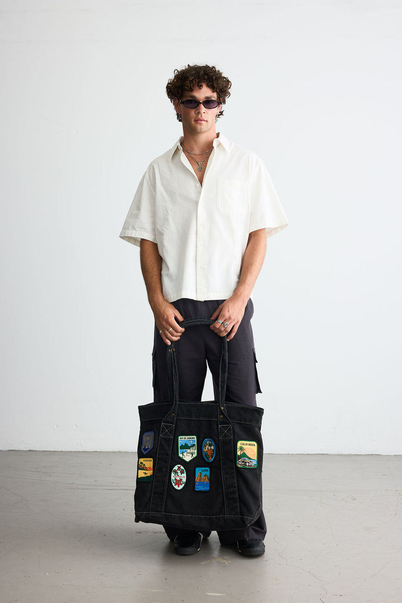 Traveller Tote - Faded Black