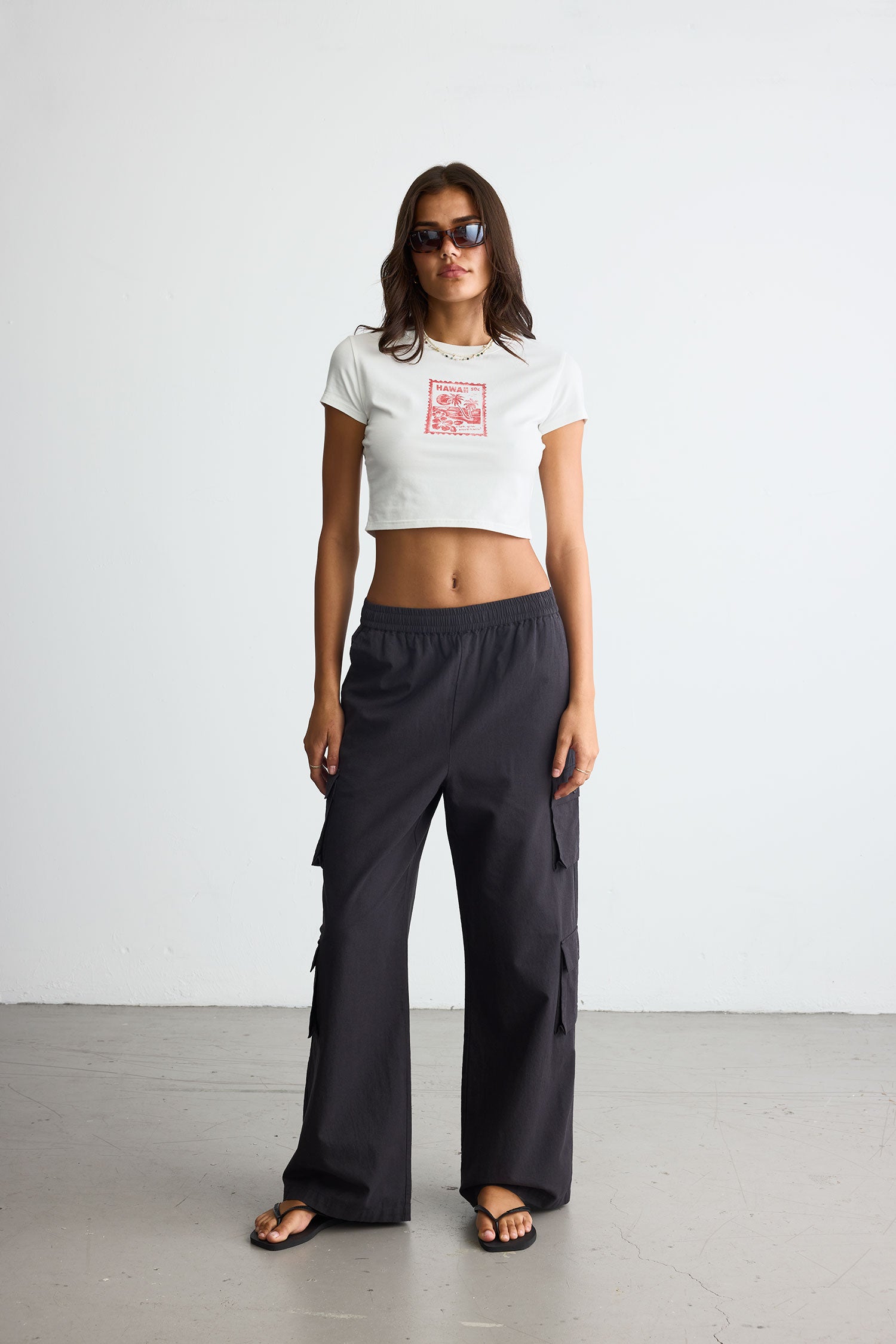 Summer Cargo Pants Black