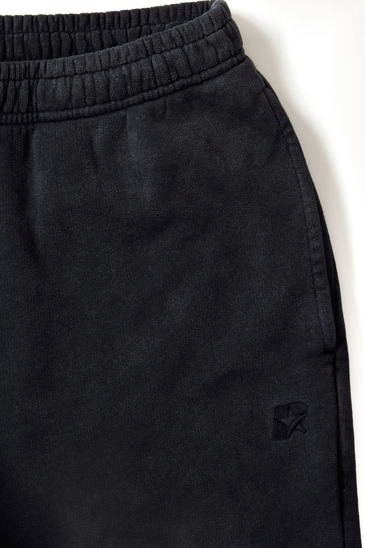 Flared Lounge Pant - Black, detail waist view