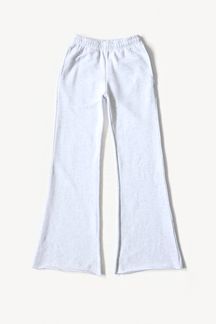 Flared Lounge Pant - Grey, flatlay front view