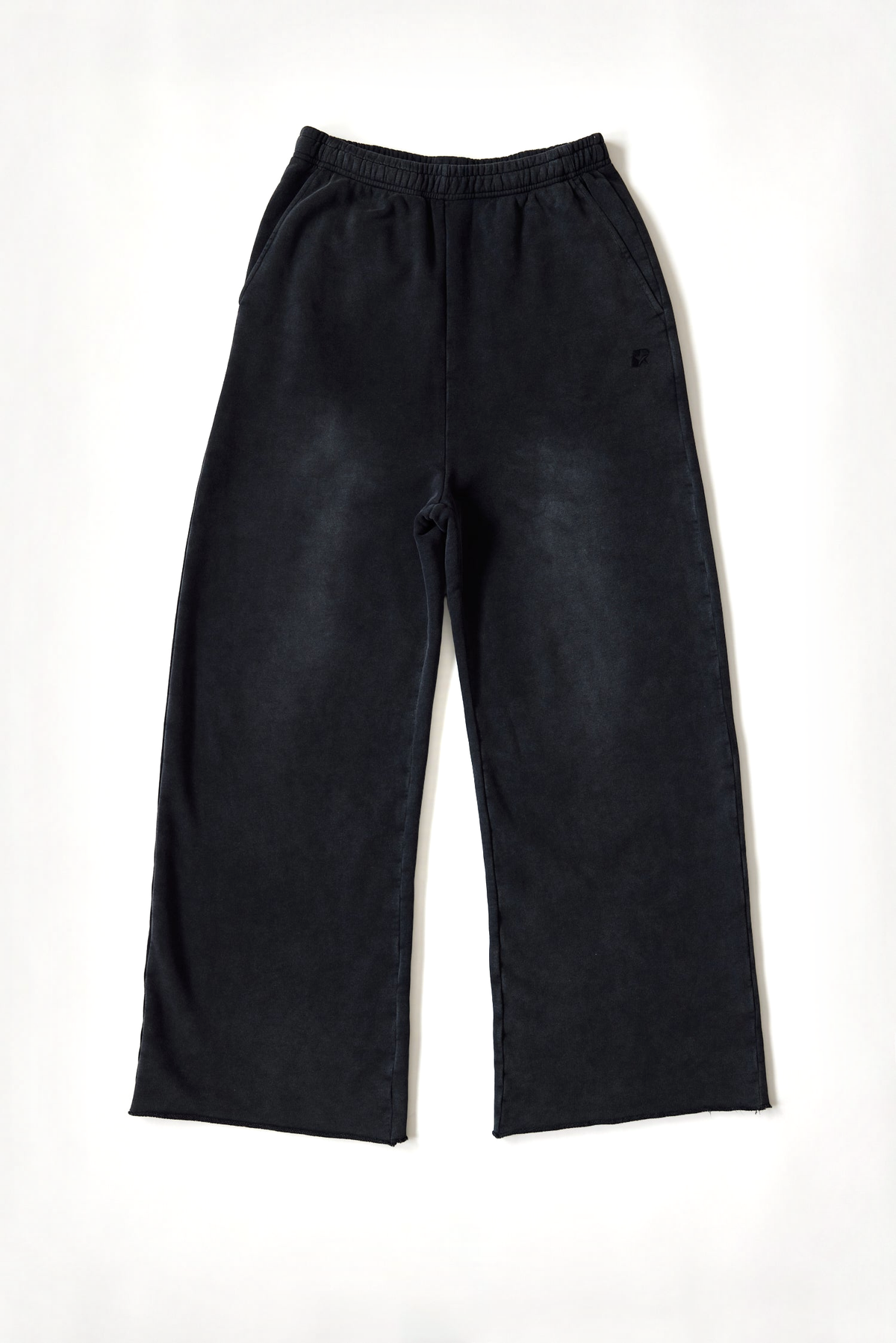 Lounge Pant - Black, flatlay front view