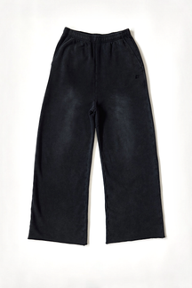 Lounge Pant - Black, flatlay front view
