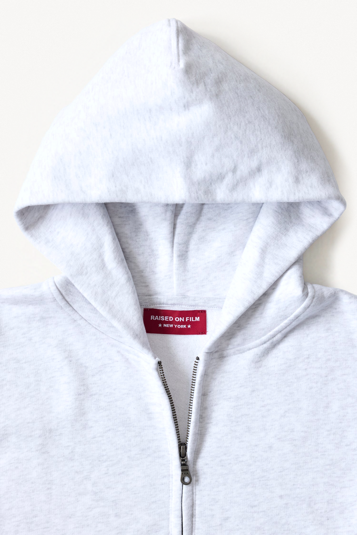 Zip Hoodie - Grey, detail view