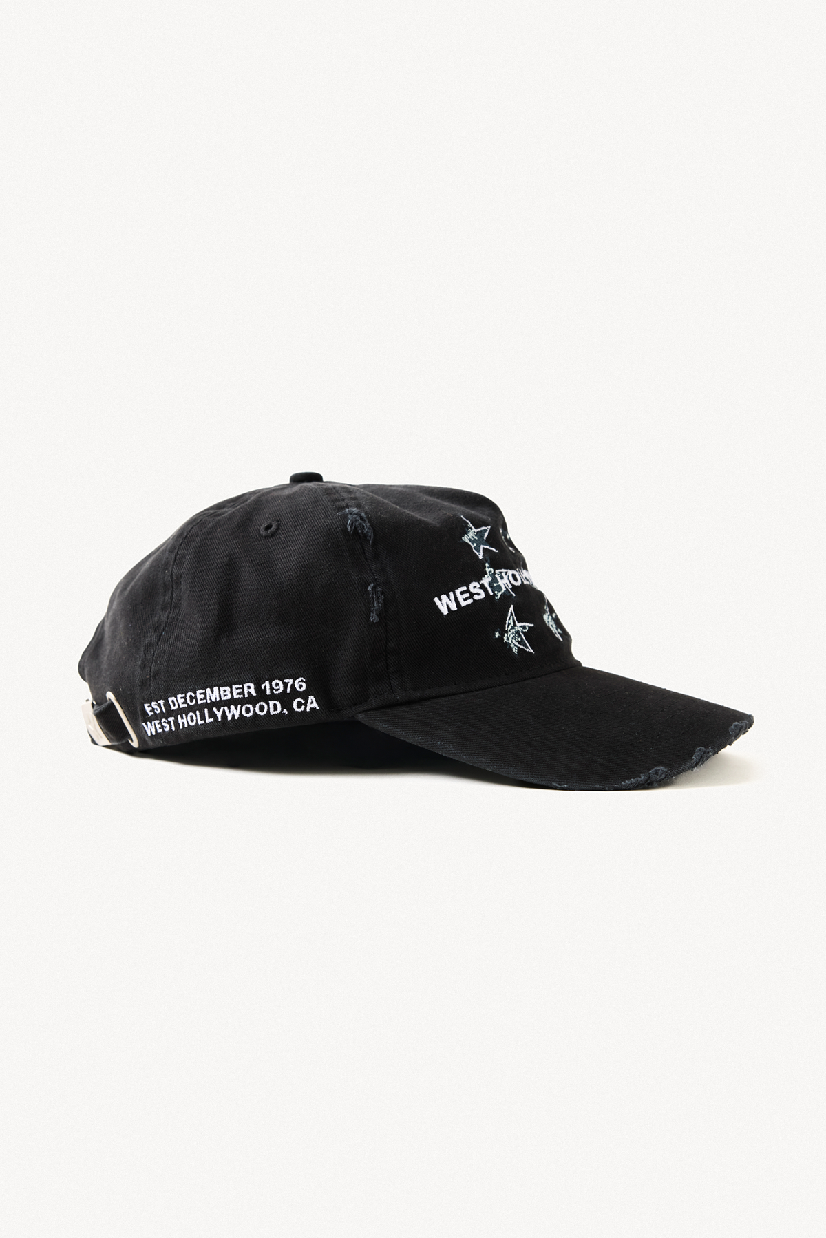 Hollywood Cap - Black, side view