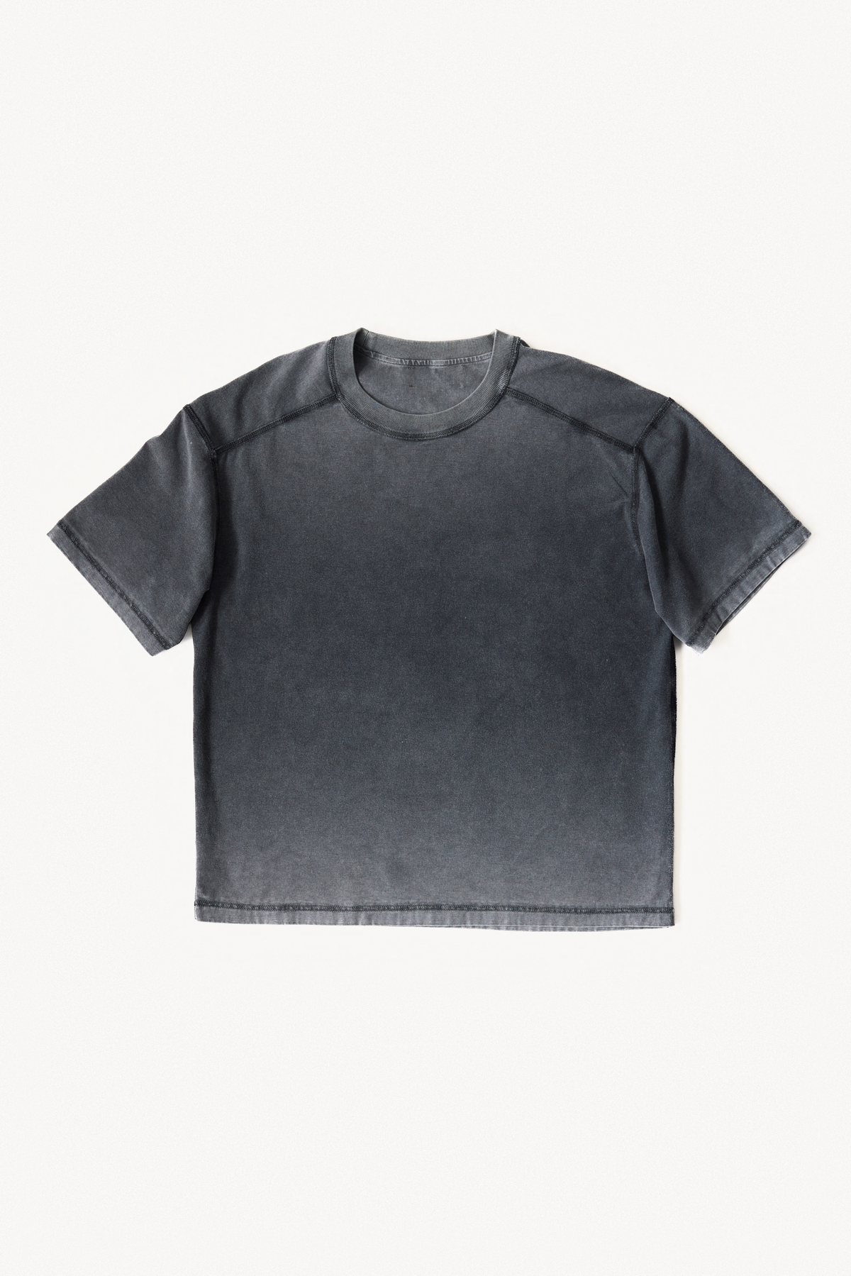 Reversible Tee - Black, flatlay, reversed side