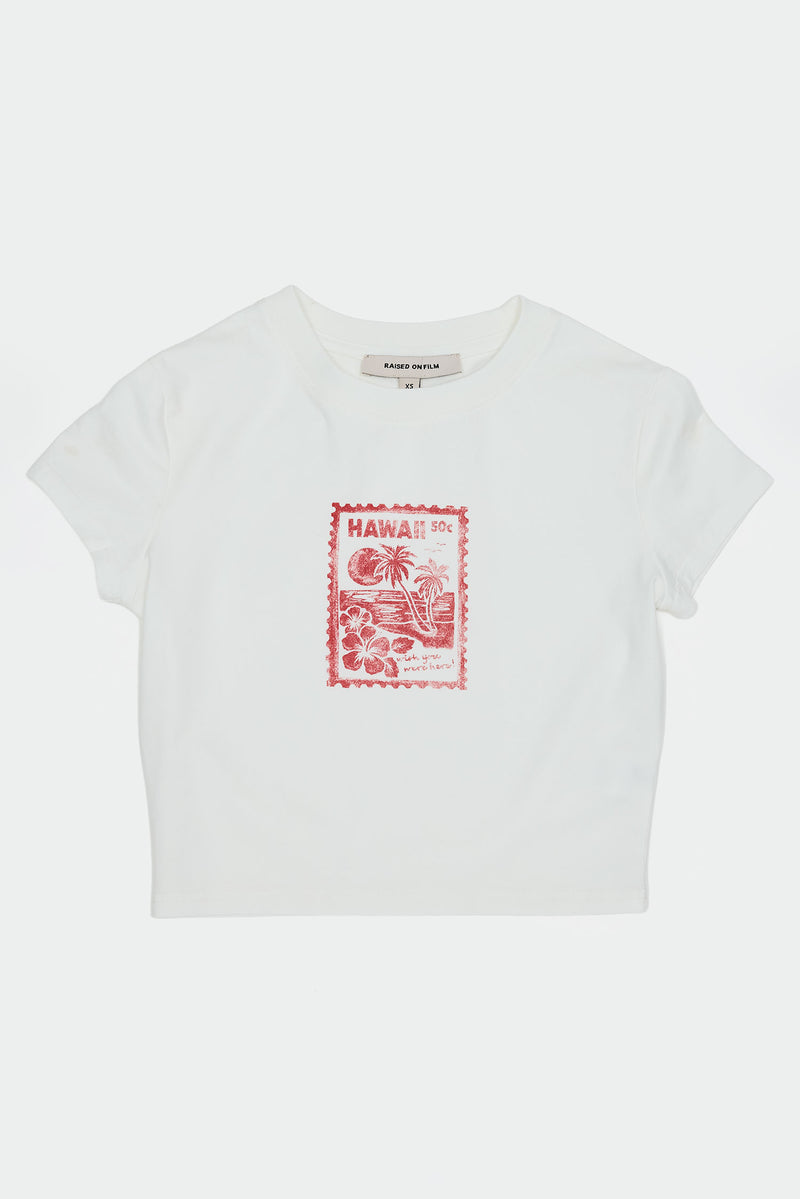 Hawaii Baby Tee White