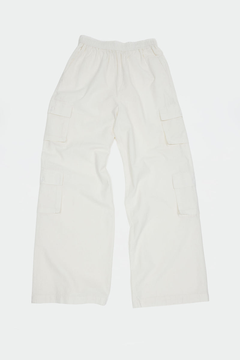 Summer Cargo Pants White