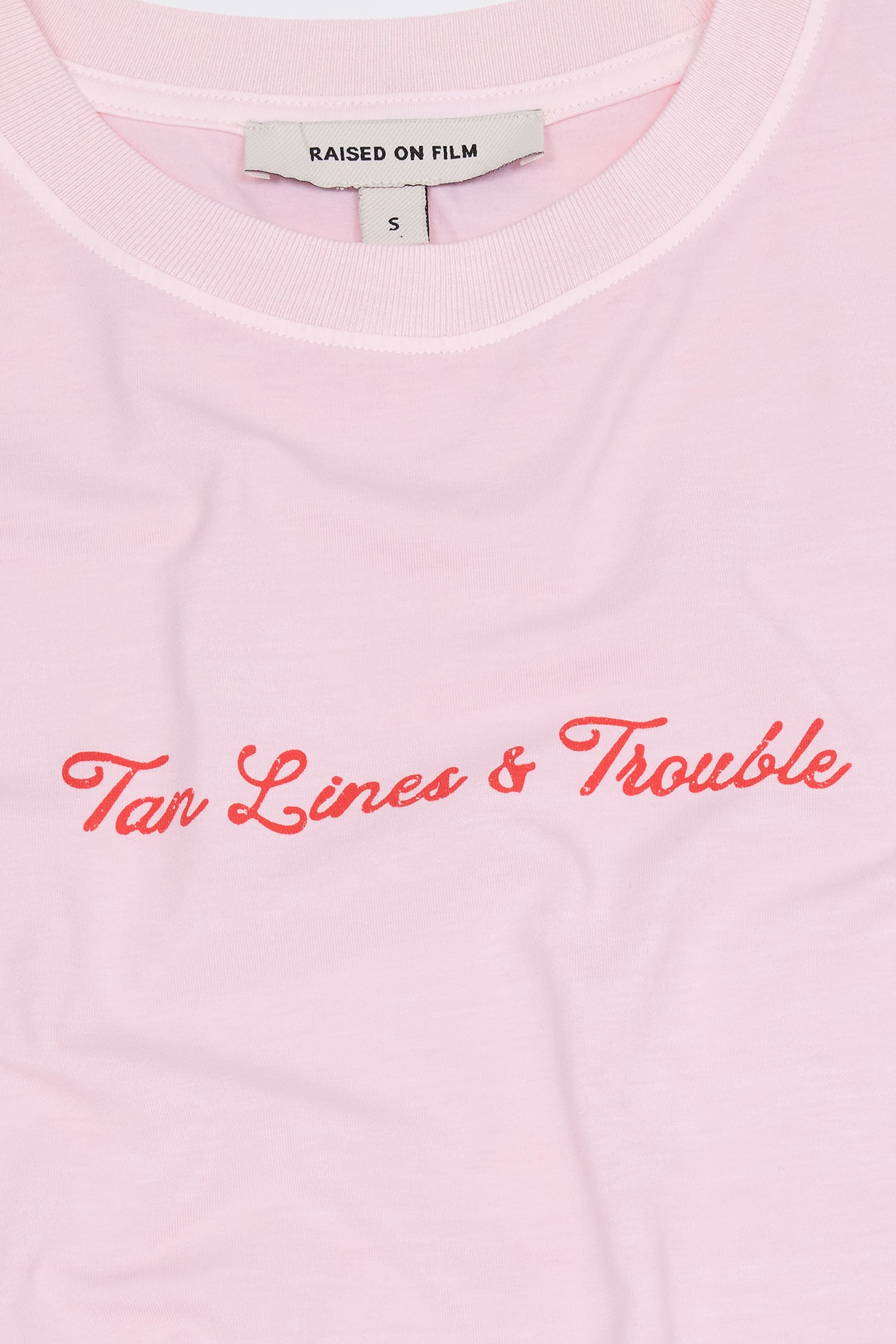 Tan Lines Baby Tee Light Pink