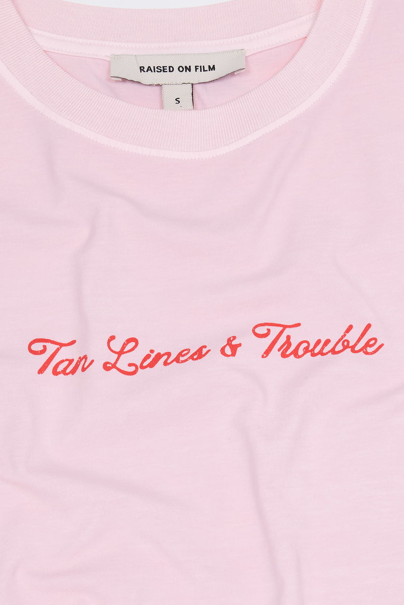 Tan Lines Baby Tee Light Pink
