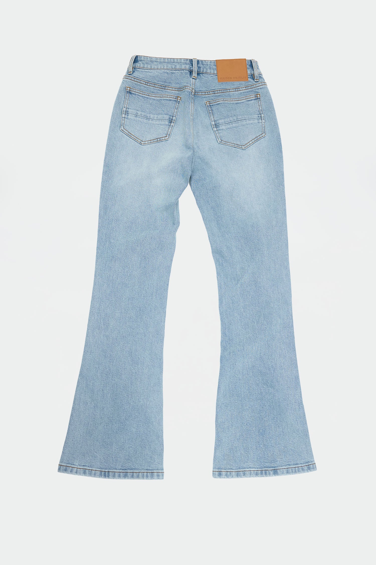 Bootcut Denim Light Blue Wash – Cotton Elastane | Raised on Film