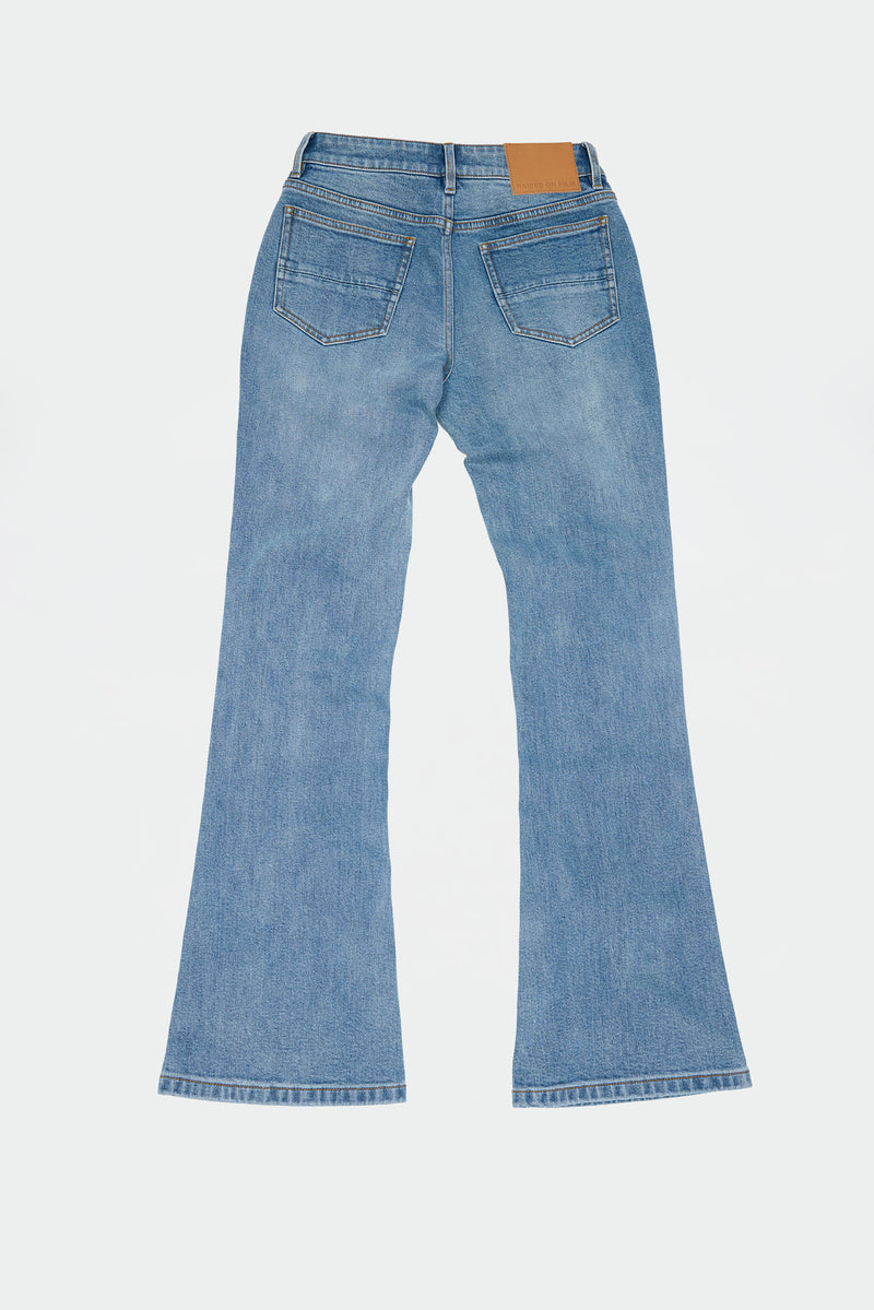 Bootcut Denim - Medium Blue Wash