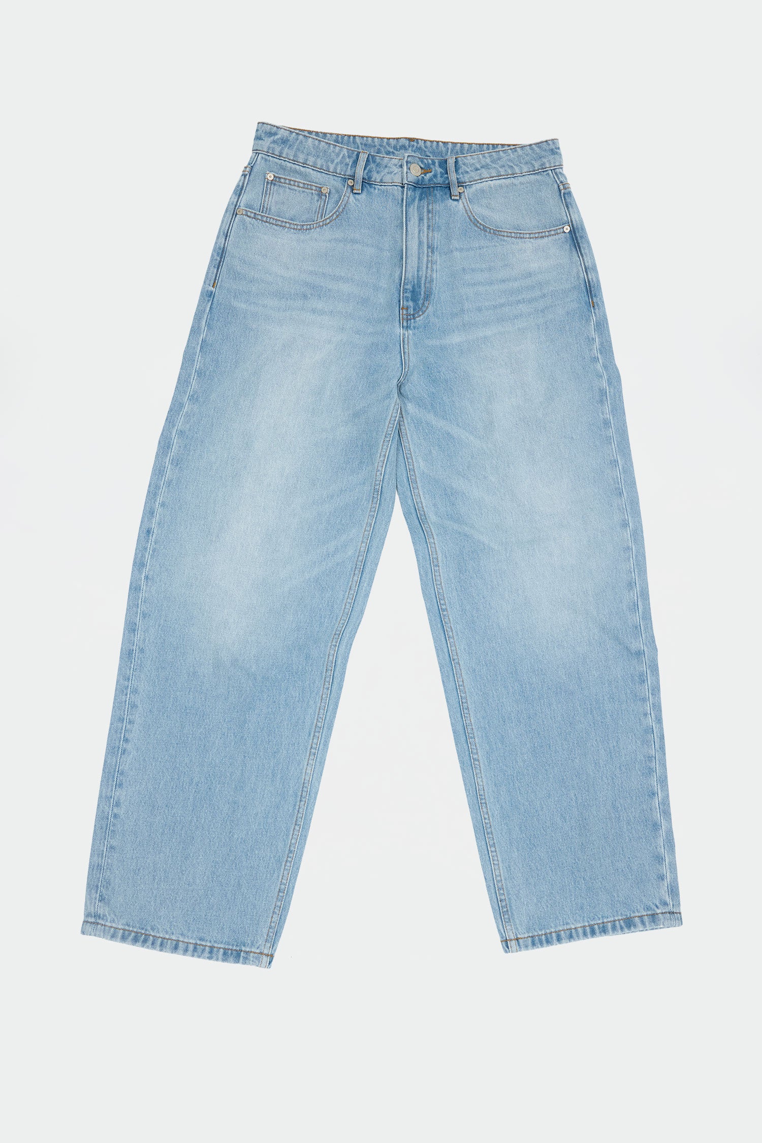 Straight Denim Light Blue Wash – Relaxed Taper | Raised on Film