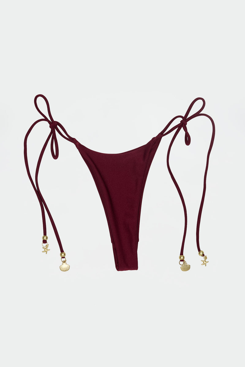 Retro String Bottom Burgundy