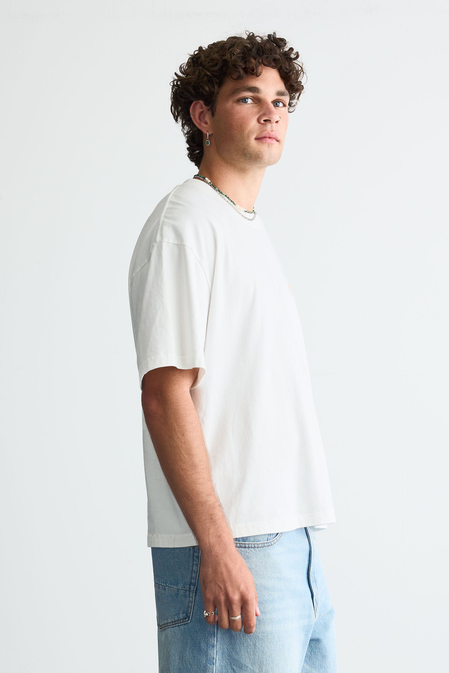 Byron Summer Boxy Tee White