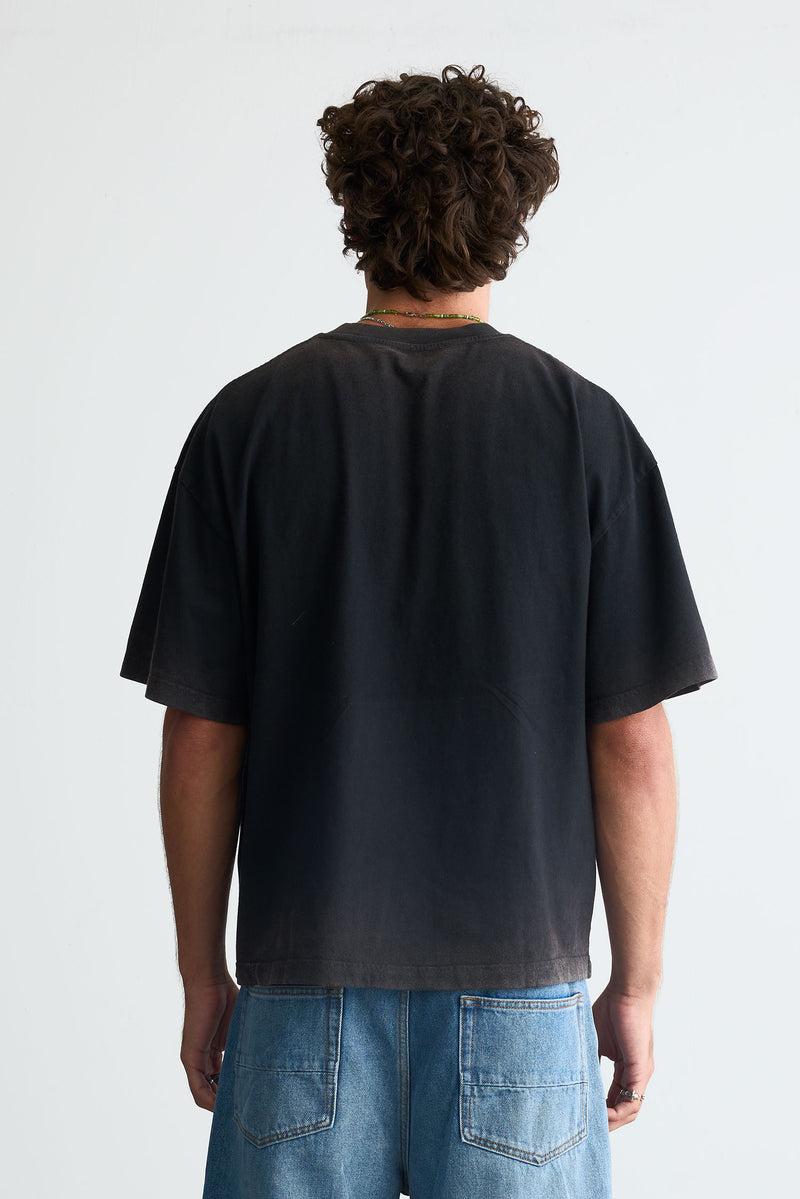 Logo Boxy Tee - Black