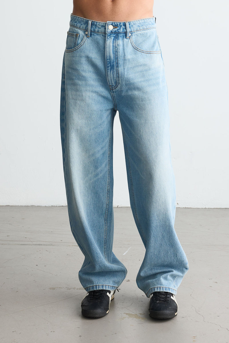 Straight Denim Light Blue Wash