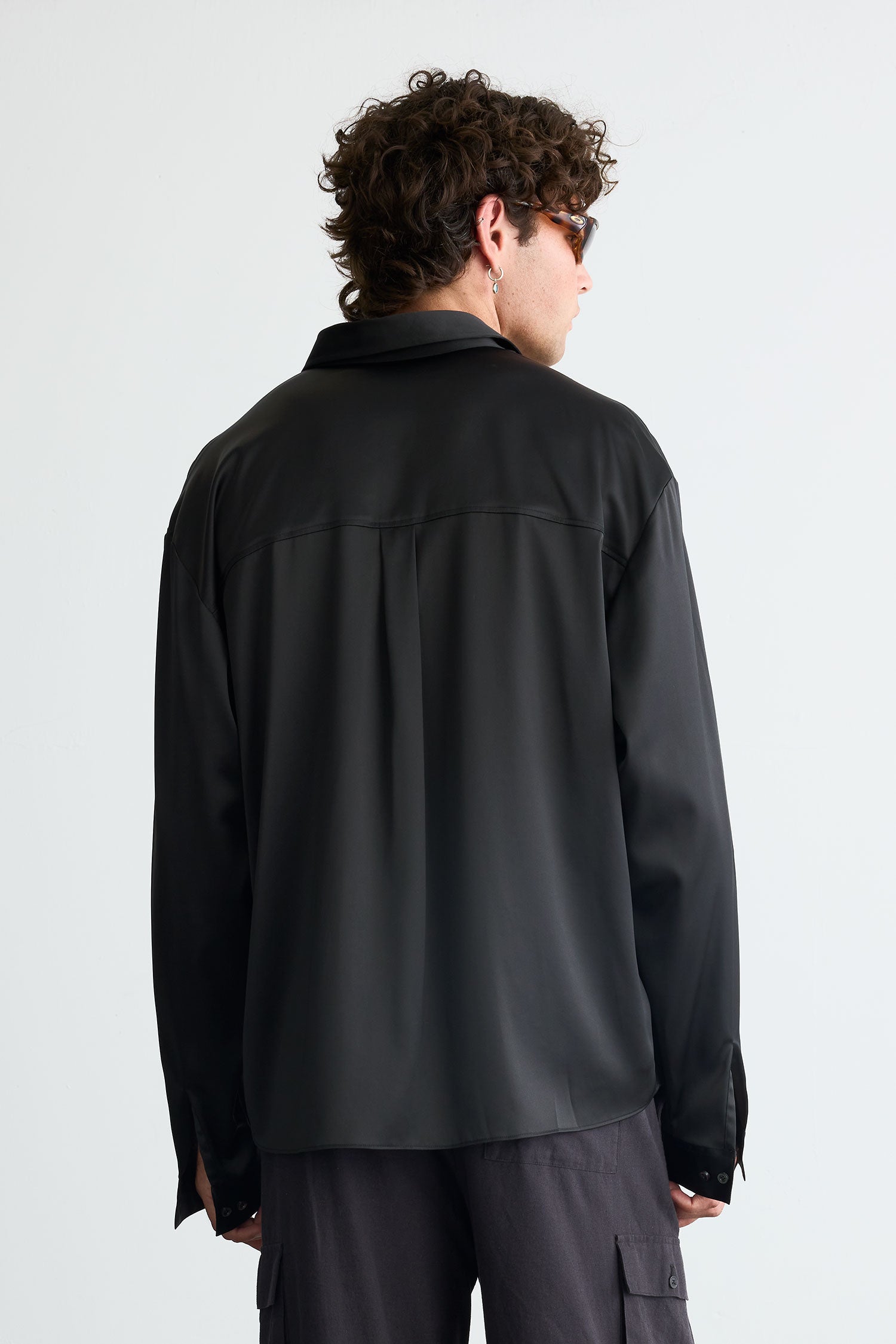 Signature Silk Shirt Black