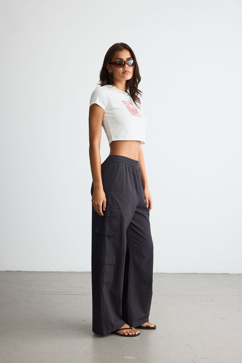 Summer Cargo Pants Black