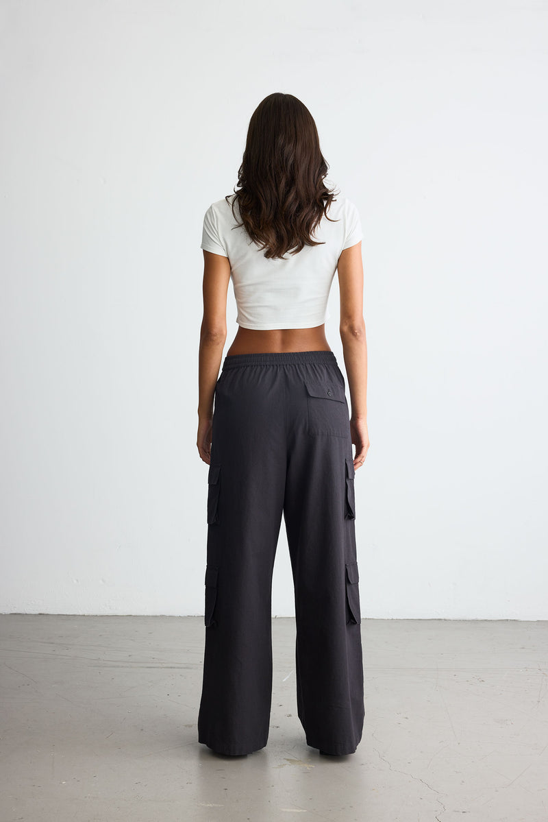 Summer Cargo Pants - Black