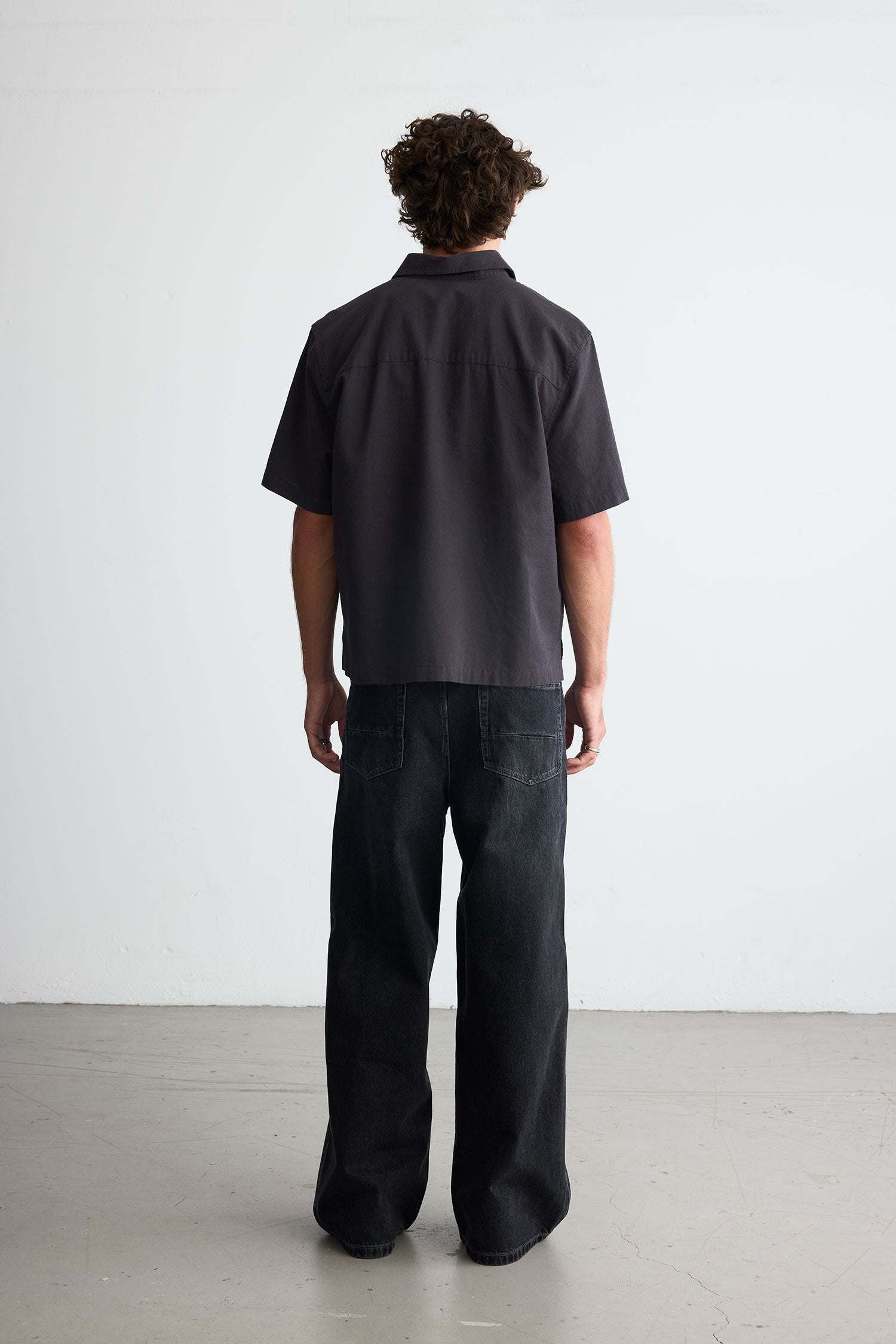 Wide Denim - Black Wash