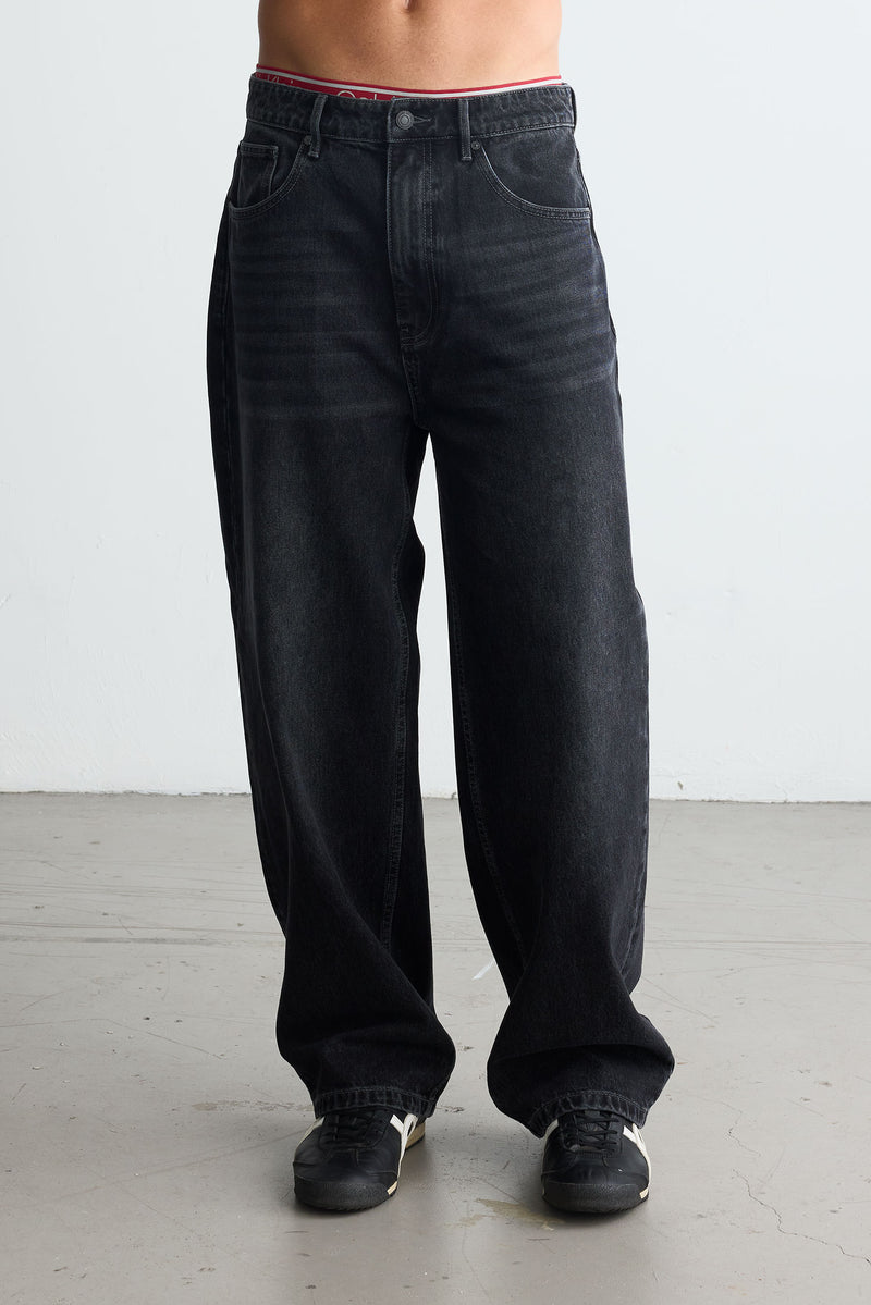 Straight Denim Black Wash
