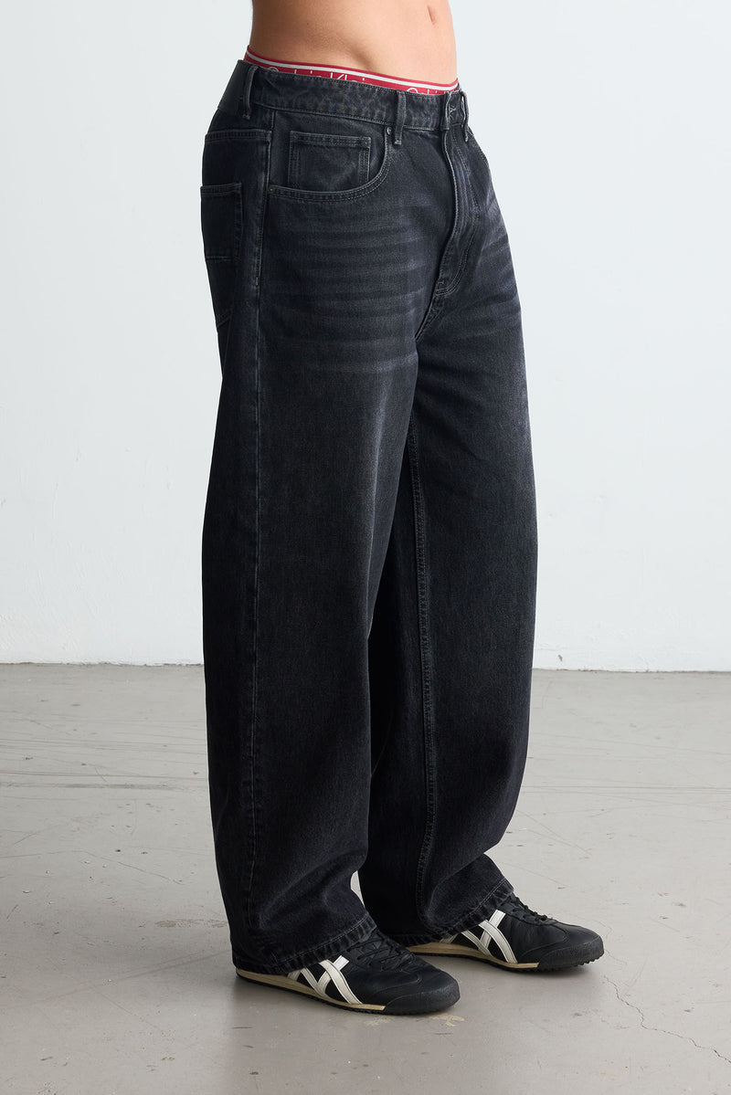 Straight Denim Black Wash