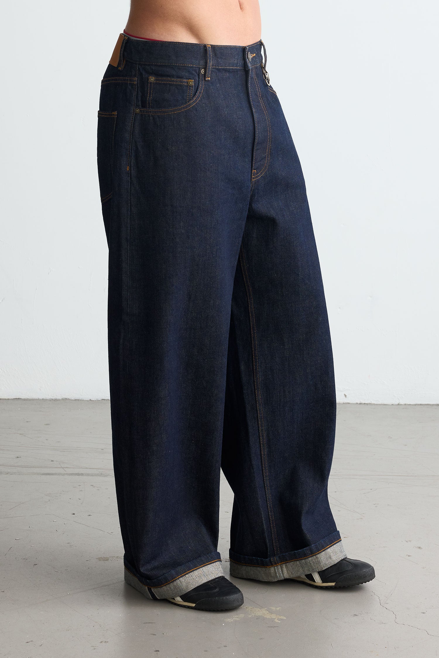 Wide Selvedge Denim Raw Blue