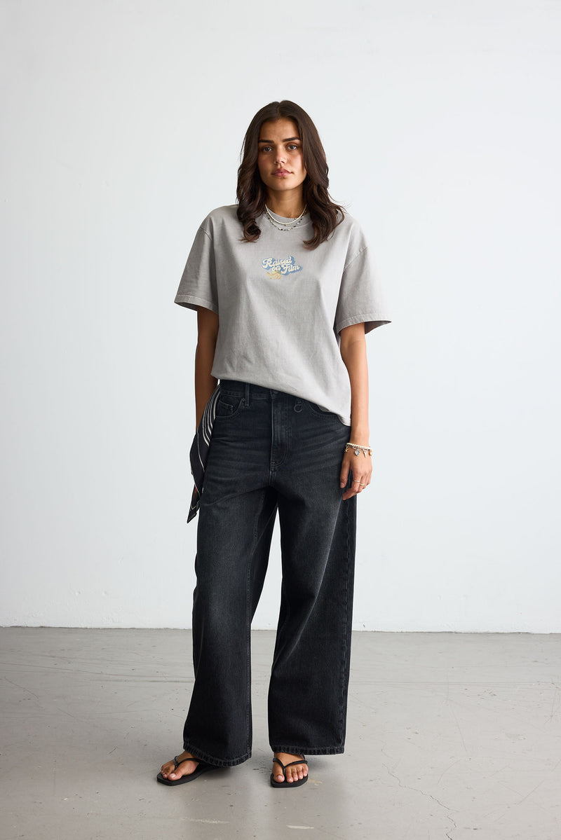 Fresh Produce Boxy Tee Grey