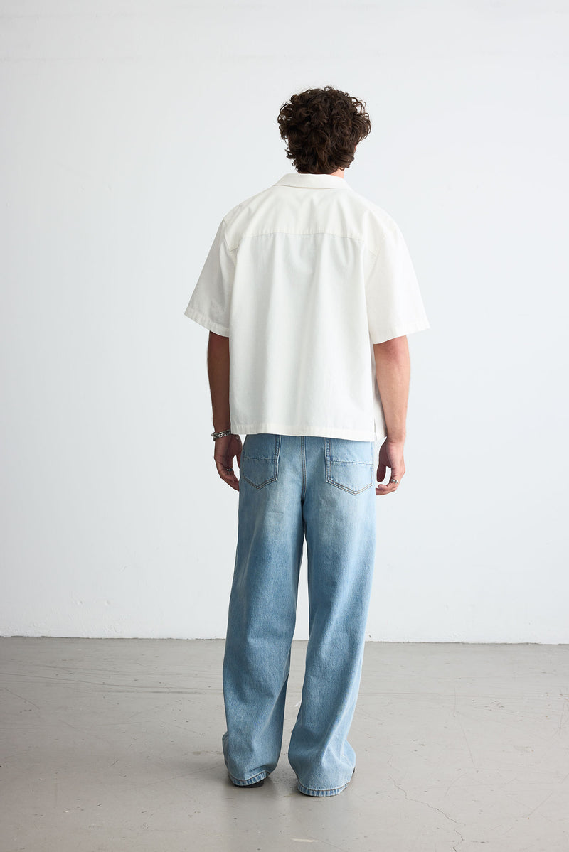 Wide Denim - Light Blue Wash