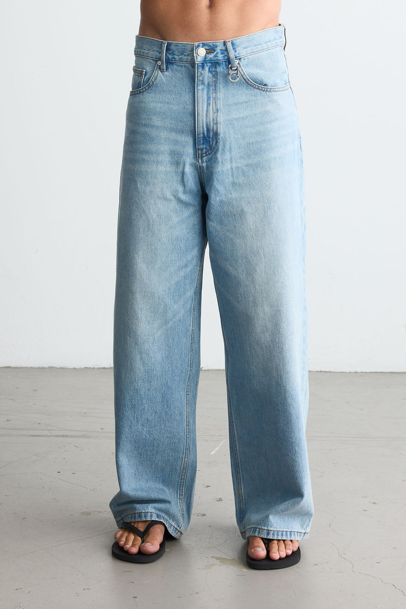 Wide Denim Light Blue Wash