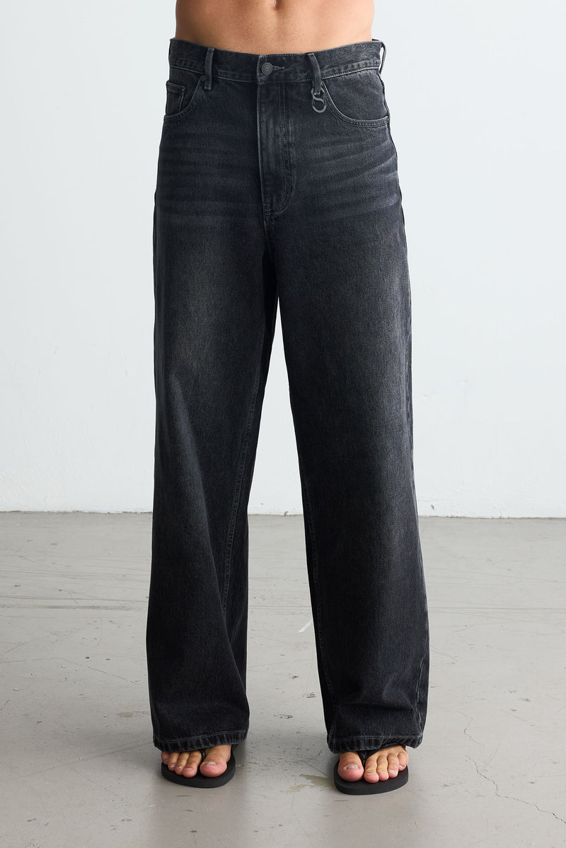Wide Denim Black Wash