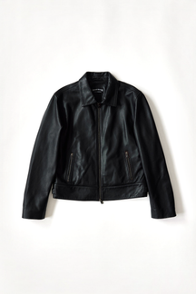 Hudson Jacket - Black, flatlay front view