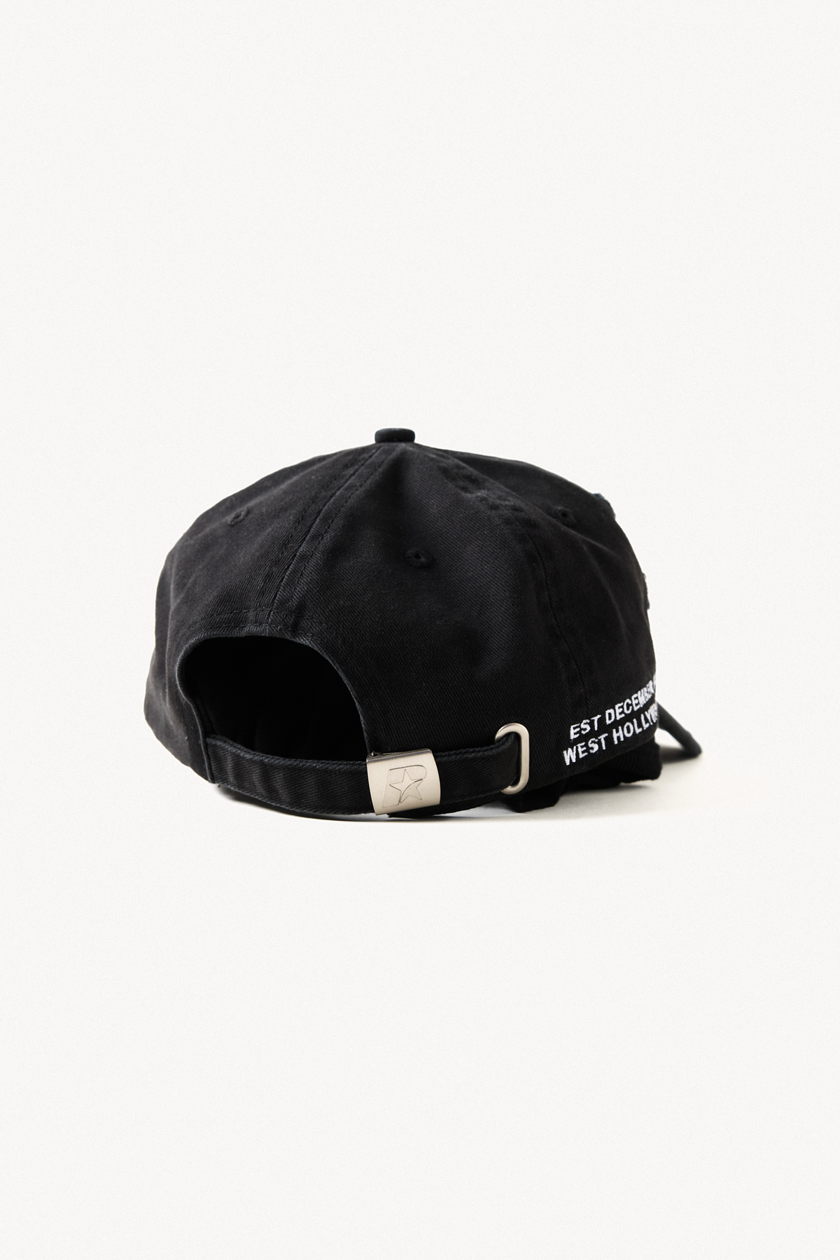 Hollywood Cap - Black, back view