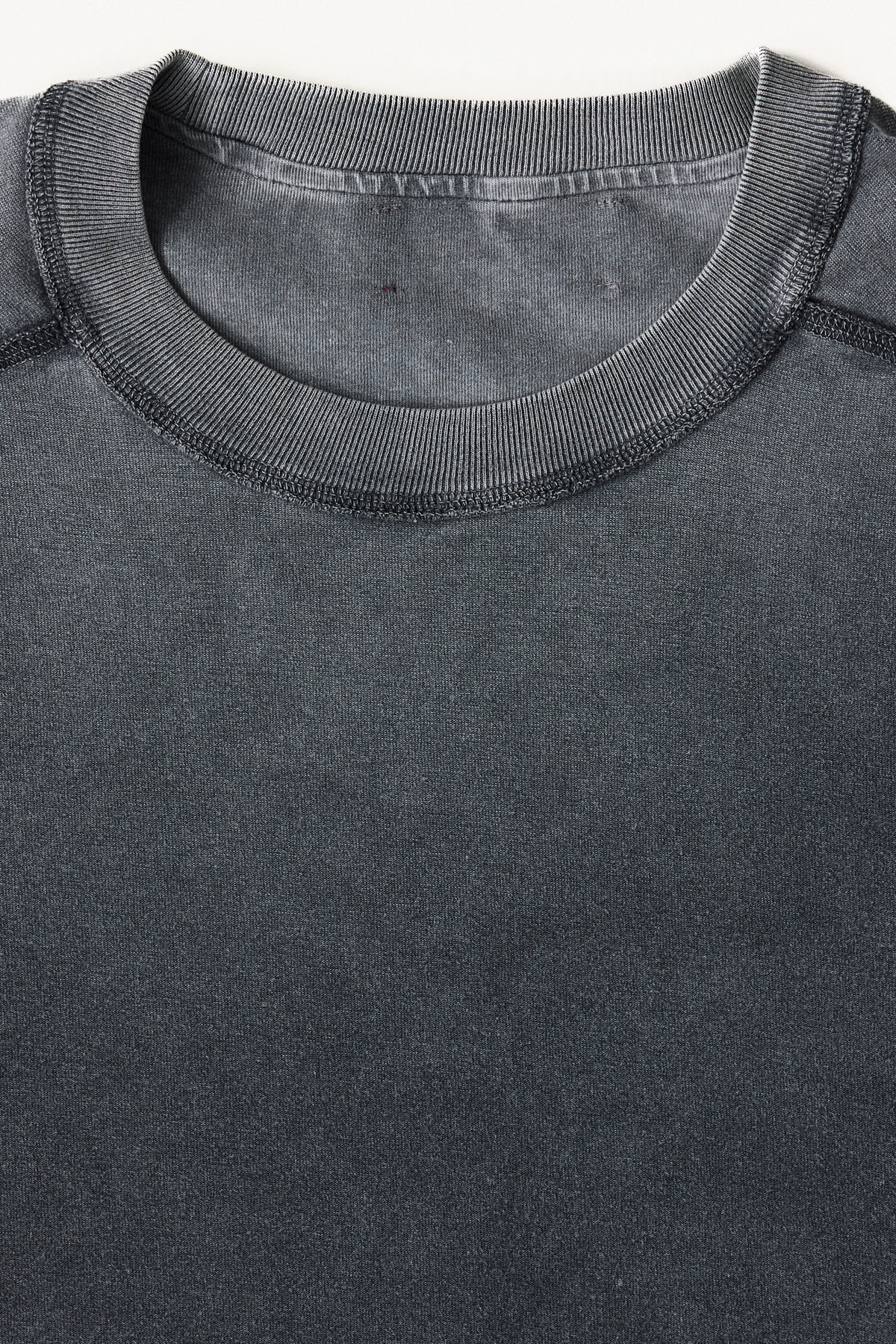 Reversible Tee - Black, collar detail, reversed side